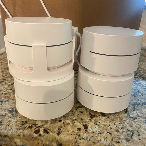 Google mesh wifi extenders- four units (one price for whole system). - Picture 2 of 3